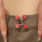 Extenseur de ceinture femme avec fleurs roses – Accessoire élégant et ajustable pour pantalon