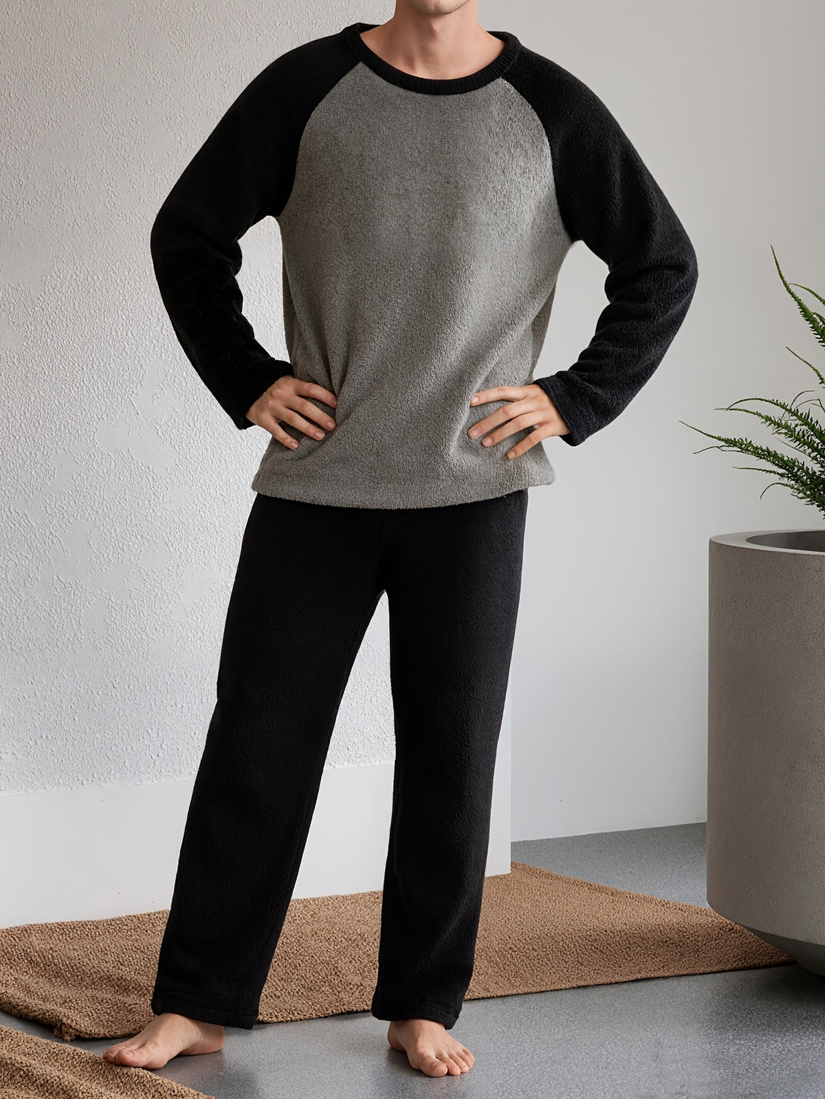 Pyjama d'automne/hiver pour homme