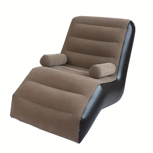 Chaise Longue Gonflable Rose – Fauteuil Relax pour Intérieur, Léger et Confortable