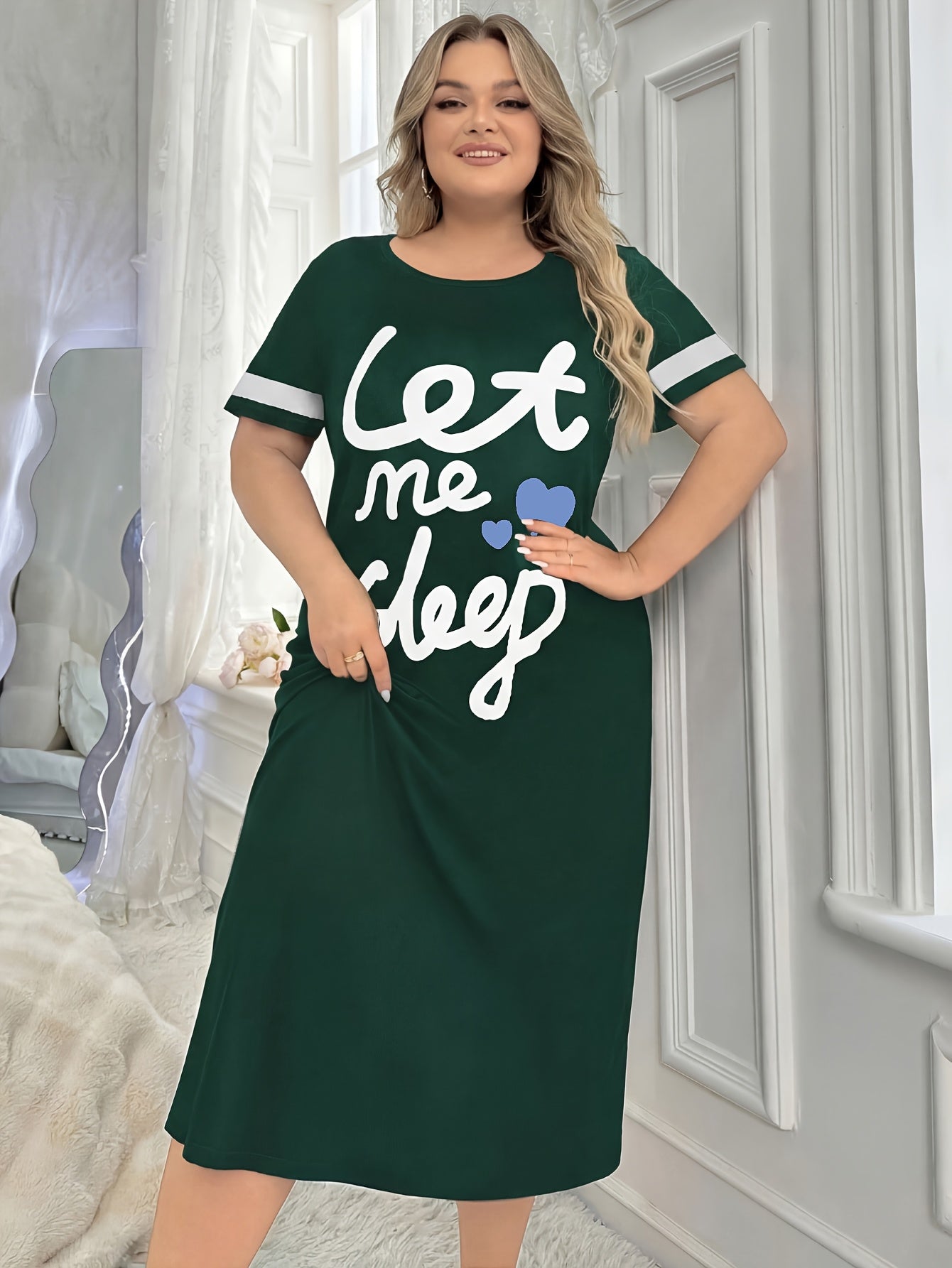 Robe longue de nuit pour femmes grandes tailles