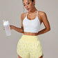 Short de sport femme taille haute – Short fitness respirant et confortable pour entraînement