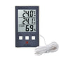 Thermomètre Numérique avec Sonde Filaire – Mesure Précise de la Température Intérieure et Extérieure | Écran LCD Clair