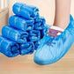 Surbottes de Protection Jetables en Plastique Bleu – Couvre-Chaussures Étanches pour Hygiène et Sécurité au Travail