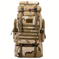 Sac à dos randonnée militaire 70L Grande capacité, camouflage étanche et ultra-résistant
