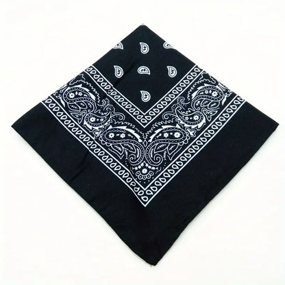 Bandana homme rouge à motifs paisley – Écharpe légère et polyvalente pour style tendance