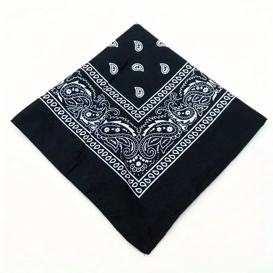 Bandana homme rouge à motifs paisley – Écharpe légère et polyvalente pour style tendance