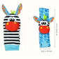Hochet bébé en forme de chaussettes et bracelets animaux – Jouets d’éveil sensoriels et sonores pour activités ludiques