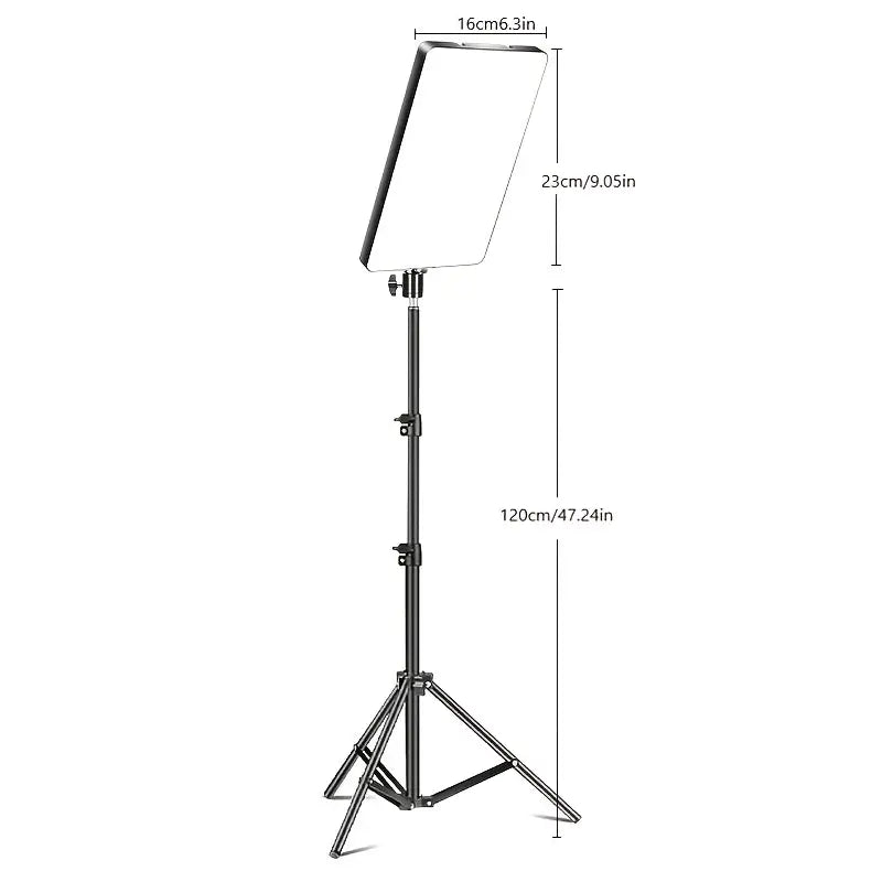 Panneau LED Professionnel avec Trépied – Éclairage de Studio pour Photographie et Vidéos de Haute Qualité