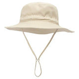 Chapeau de soleil enfant avec cordon, coloris Beige