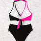 Bikini Femme Taille Haute 2 Pièces – Maillot de Bain Croisé à Nouer, Look Élégant et Confort Plage