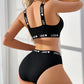 Ensemble Lingerie Femme Sporty Chic – Soutien-Gorge Sans Armature et Culotte Taille Haute LOVE