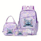 Sac à Dos Enfant Stitch 3 Pièces – Cartable Scolaire avec Trousse et Sac Repas