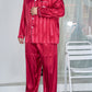 Pyjama décontracté pour homme grande taille en jacquard rayé