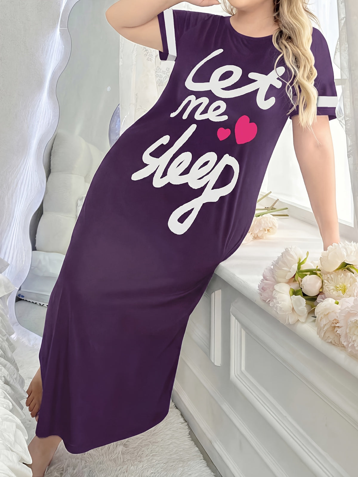 Robe longue de nuit pour femmes grandes tailles
