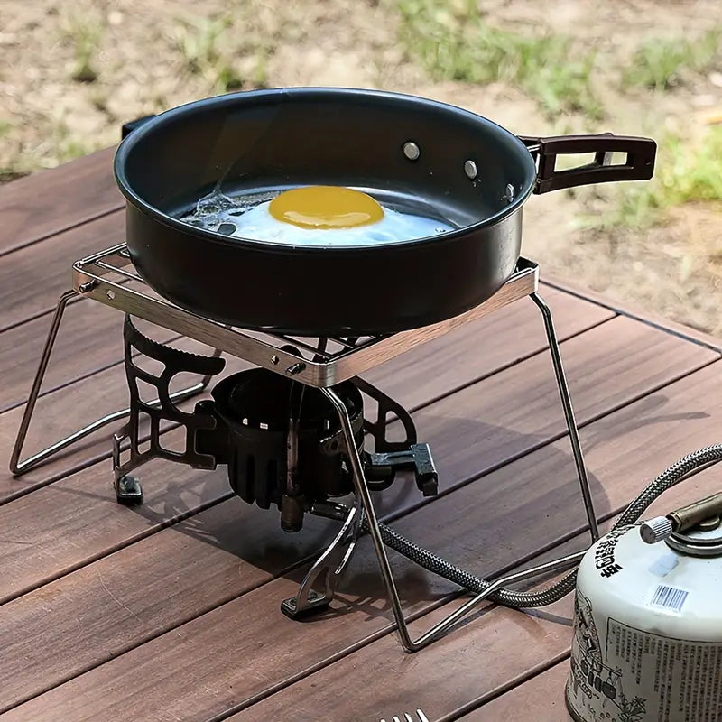 Grille de cuisson pliable en acier inoxydable – Accessoire compact pour barbecue, camping et cuisine d’extérieur