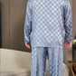 Ensemble décontracté à carreaux jacquard pour hommes