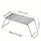 Grille de cuisson pliable en acier inoxydable – Accessoire compact pour barbecue, camping et cuisine d’extérieur