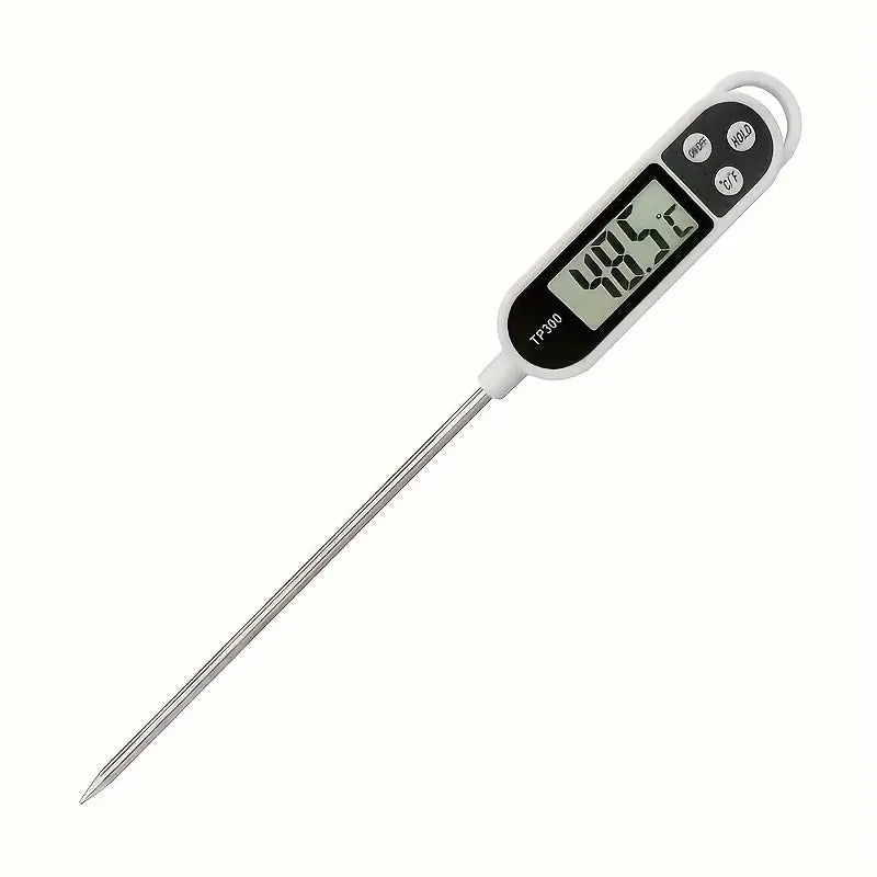 Thermomètres Digitaux de Cuisine – Sonde Longue en Acier Inoxydable, Lecture Instantanée, Idéal pour Viande, Barbecue, Four et Liquides – Thermomètres Haute Précision