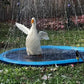 Tapis de Jeu d’Eau pour Enfants Fontaine Splash Gonflable Extérieure, Idéal Jardin & Été