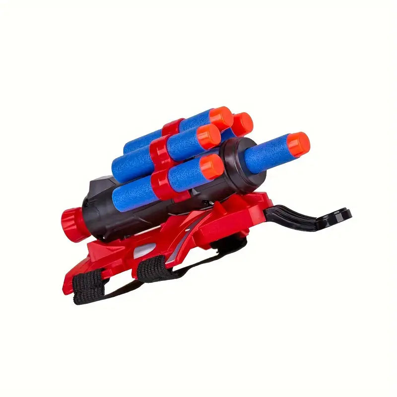 Lanceur de Fléchettes en Mousse – Pistolet Jouet à Bras Rétractable avec 6 Projectiles