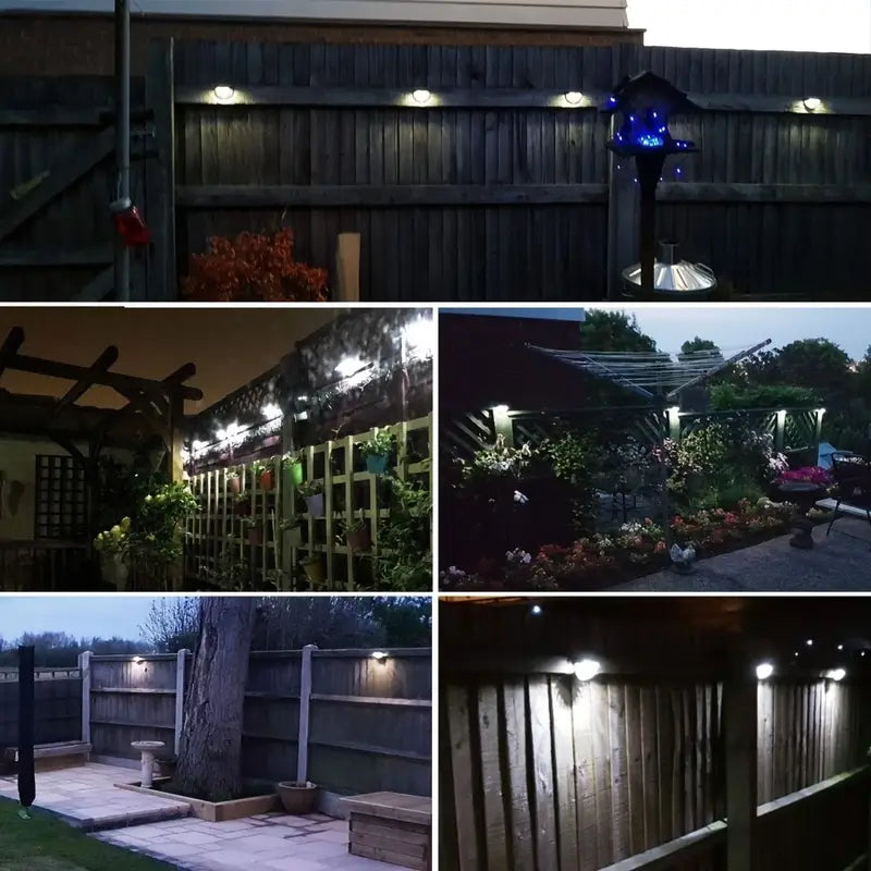 Applique Solaire LED Extérieur – Éclairage Mural Décoratif avec Effet Projecteur pour Jardin et Terrasse