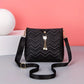 Sac bandoulière femme – Petit sac à main matelassé chic, coloris Noir
