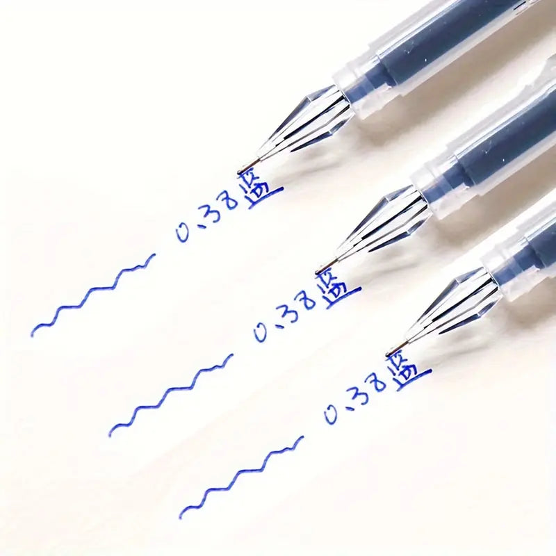 Stylos gel pointe fine 0.38 mm – Encre rouge fluide pour écriture précise et nette