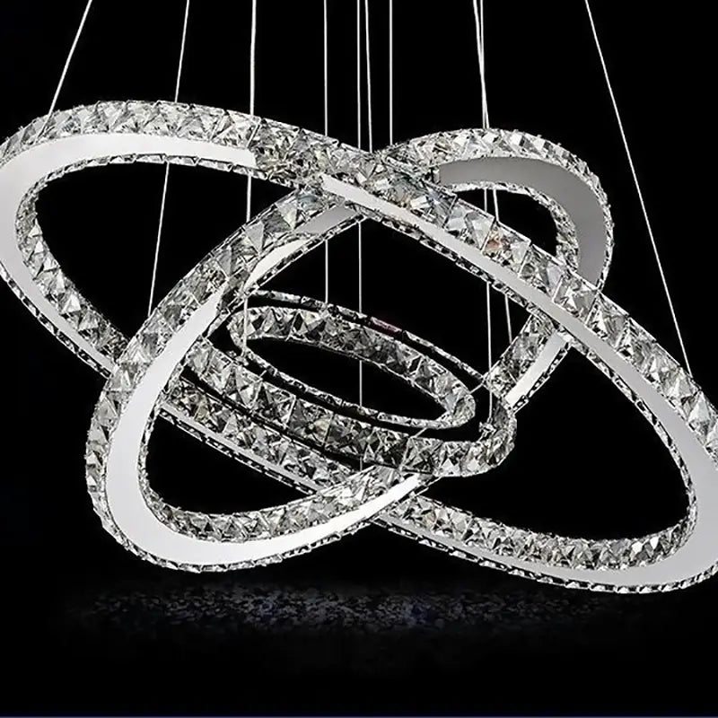 Lustre LED moderne à cristaux design  Suspension décorative haut de gamme pour salon et salle à manger