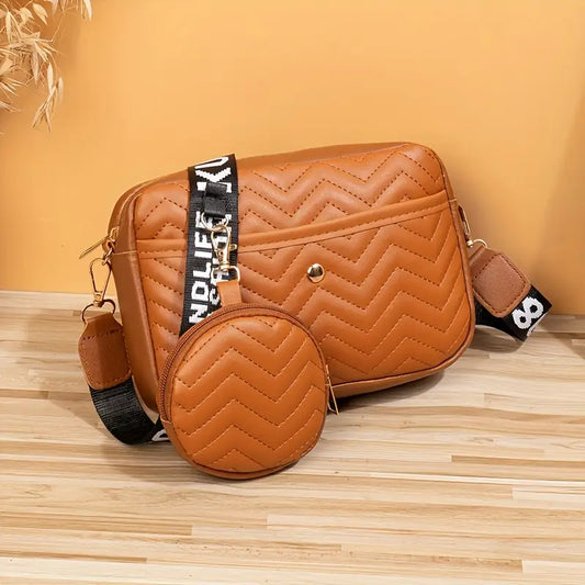 Lot de sacs à main femme tendance Bandoulière large et pochette assortie