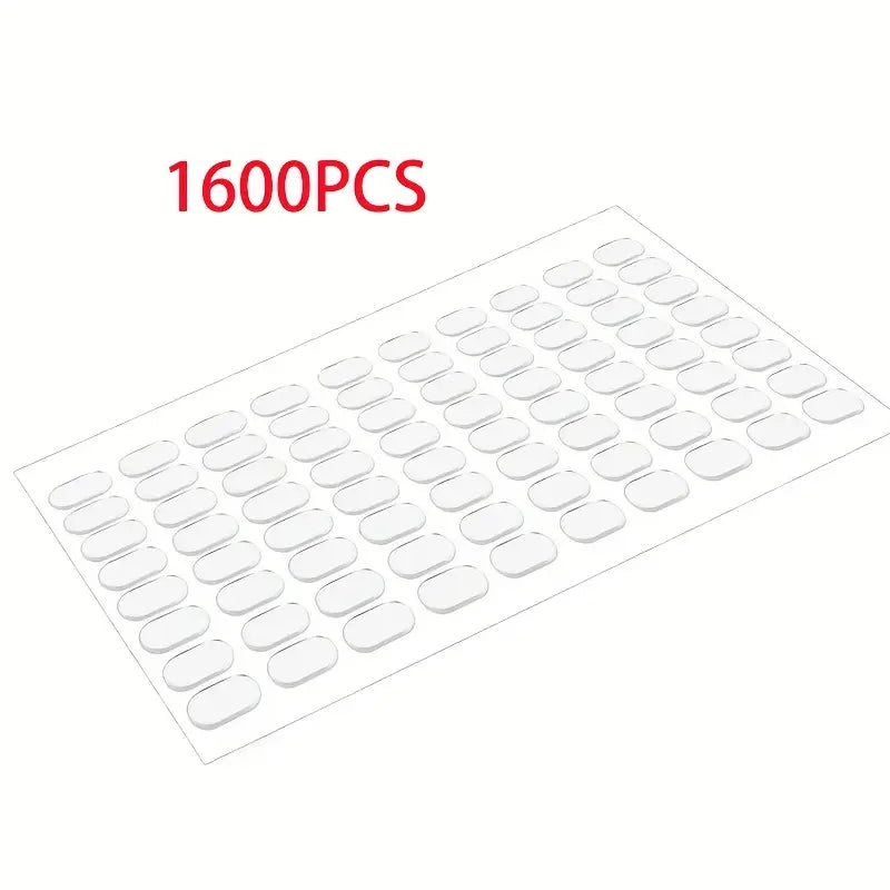 Pastilles Adhésives Transparentes Double Face – Fixation Forte et Discrète, 1.3 x 0.8 cm, Idéales pour DIY, Décoration et Bricolage