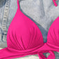 Haut de Bikini Femme Triangle – Coloris, Style Minimaliste à Nouer dans le Dos