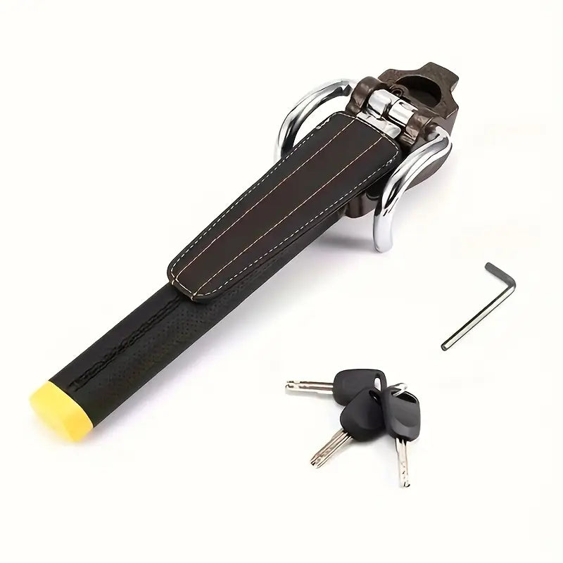 Antivol Voiture Barre de Volant avec Clé – Dispositif de Sécurité Anti-vol Renforcé pour Protection Véhicule