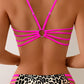 Ensemble Bikini Léopard à Lanières – Style Sauvage & Détails Sexy