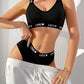 Ensemble Lingerie Femme Sporty Chic – Soutien-Gorge Sans Armature et Culotte Taille Haute LOVE