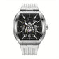 Montre homme automatique de luxe – Design squelette moderne avec bracelet en silicone
