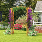 Arche de jardin en bois avec treillis  Support pour rosiers et plantes grimpantes, idéale pour décoration extérieure élégante