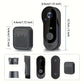 Sonnette Vidéo Wi-Fi 2.4G Rechargeable – Caméra Grand Angle 125°, Vision Nocturne, Audio Bidirectionnel, Carte Mémoire