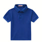 Polo garçon manches courtes bleu clair – Haut élégant en coton respirant