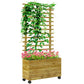 Jardinière en bois avec treillis intégré Pot de fleurs idéal pour plantes grimpantes, balcon et jardin