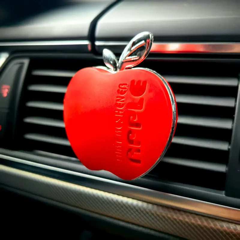 Désodorisant voiture pomme – Diffuseur parfum clip pour grille d’aération