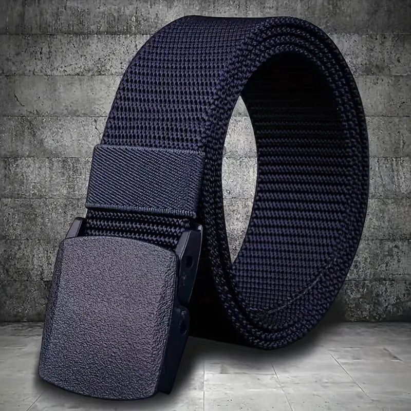 Ceinture militaire homme en nylon – Accessoire résistant avec boucle solide, idéale pour sport et plein air