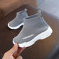 Bottes garçon montantes en maille respirante grise – Chaussures confort sport et mode enfant