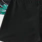 Tankini shorty noir à fleurs – Ensemble deux pièces sport chic