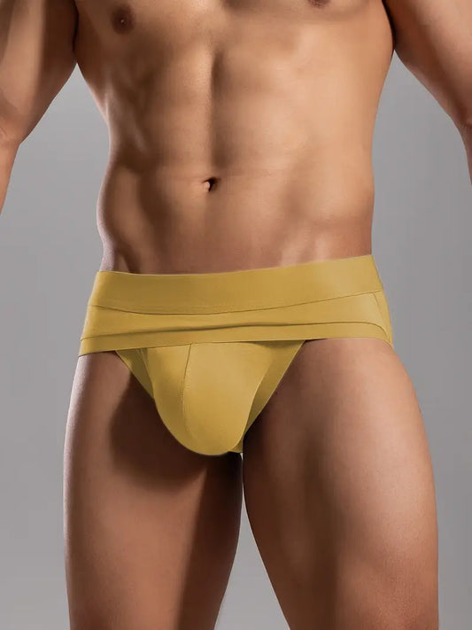 Jockstrap sexy homme noir – Slip échancré moulant avec ceinture large, Confort & séduction audacieuse