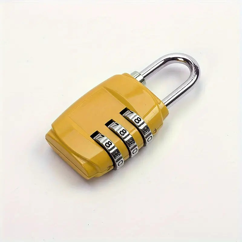 Cadenas à Code 3 Chiffres – Serrure de Sécurité Antivol pour Casier, Valise, Sac ou Casier de Sport