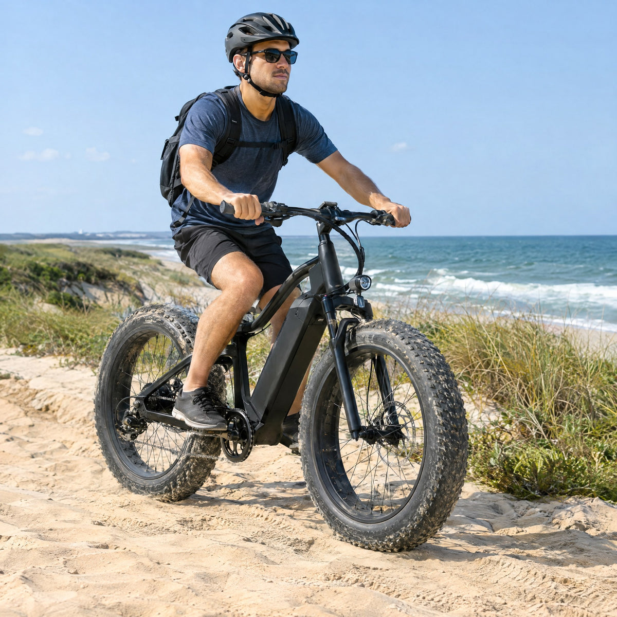 Sur le sable, il avance au lieu de s'enliser