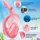 Masque de plongée intégral enfant avec tuba – Système anti-buée et anti-fuite pour snorkeling