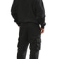 Ensemble décontracté et athlétique à capuche zippée pour homme