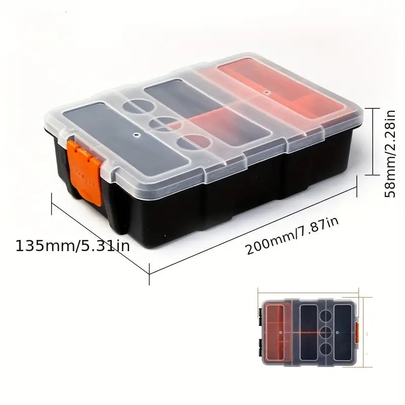 Boîte à Outils avec Compartiments Amovibles – Rangement Organisé pour Vis, Boulons et Petits Outils – Collection Boîtes à Outils et Accessoires