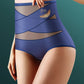 Lot de 2 Shorty Gainant Femme Taille Haute avec Tulle Croisé – Effet Sculptant, Maintien Ventre Plat et Silhouette Redessinée